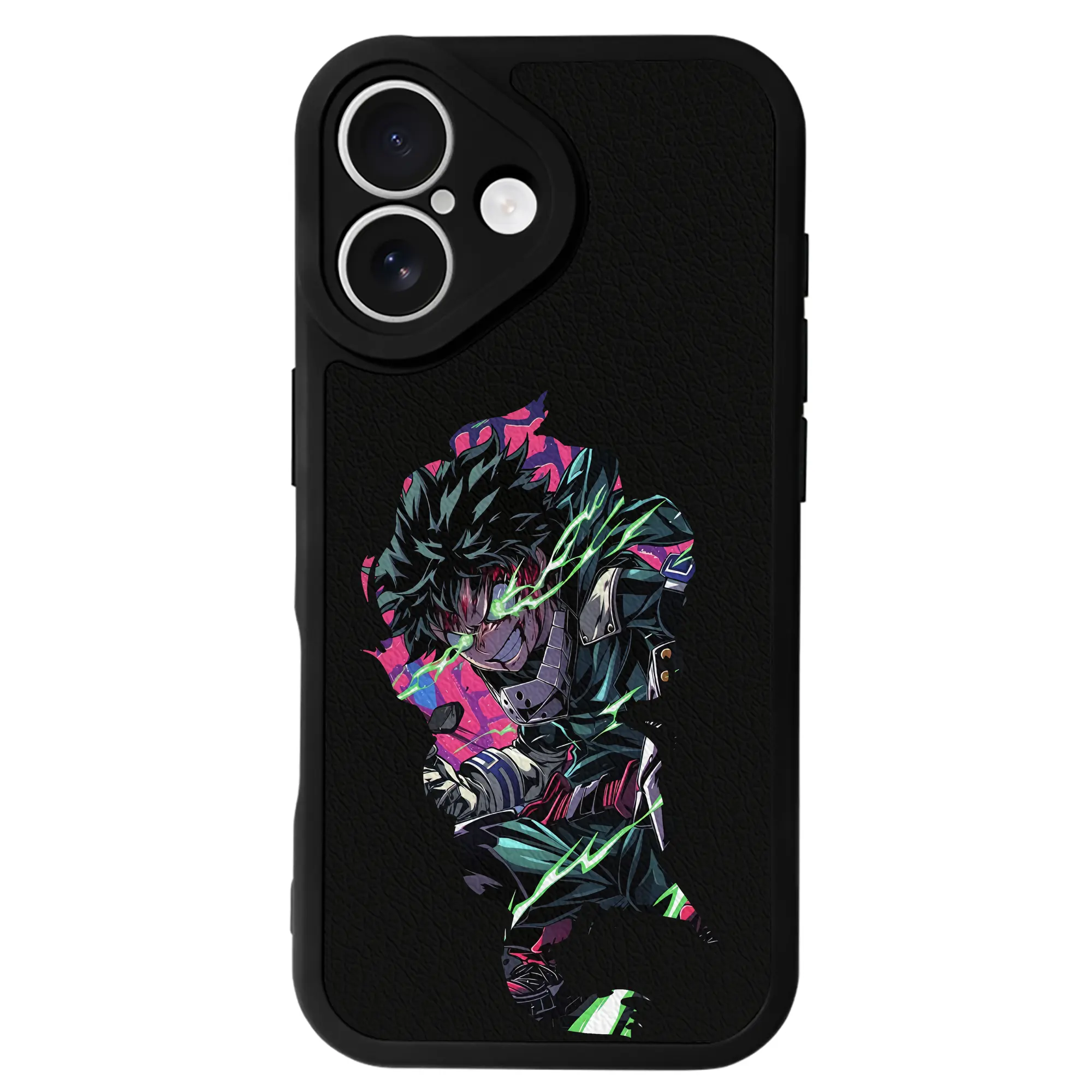 僕のヒーローアカデミア グッズ,爆豪勝己 - IPhone 16シリーズ対応 ・ シリコンスマホケース ・ レザー調 ・ 高精度フィット ・ 耐衝撃 ・ ワイヤレス充電対応 ・ 精密カット